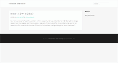 Desktop Screenshot of cookandbaker.healthblogs.org